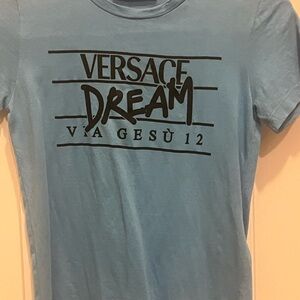 Versace Blue Short Sleeve Tee